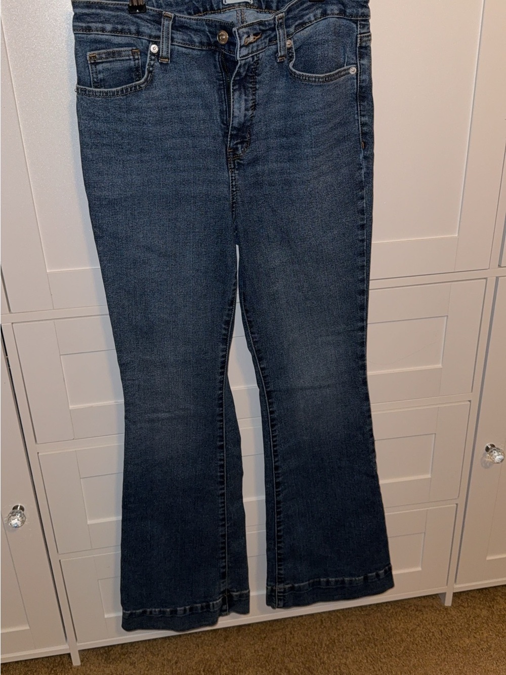crown & ivy Dark Blue Flare Jeans